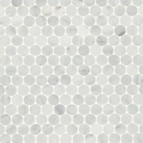 Oriental White Mosaic 8 - marble tile